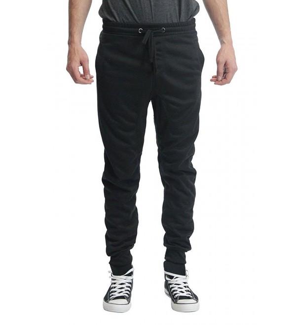 Basic French Terry Jogger Pants JG709 - Black - CI11WLYRBZ7