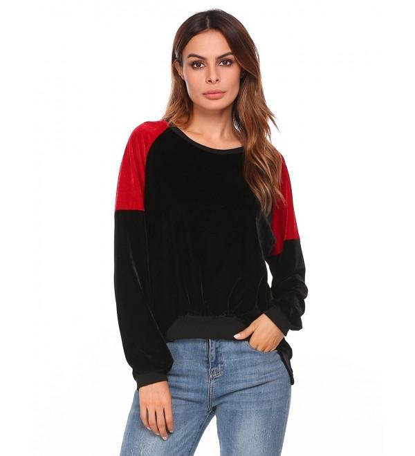 Zeagoo Womens Casual Sleeve Velvet