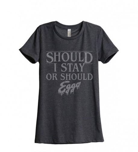 should Womens Relaxed T Shirt Charcoal