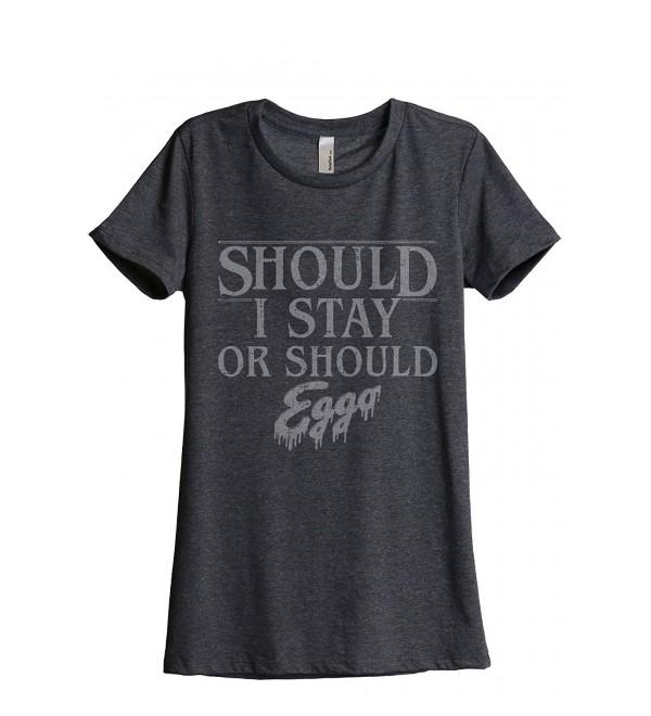 should Womens Relaxed T Shirt Charcoal