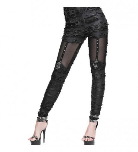 Kulee Fashion Leggings Skeleton Decoration