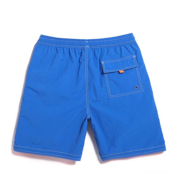 Men's Beach Shorts Board Solid Color Swim Trunks Quick Dry Boardshorts ...