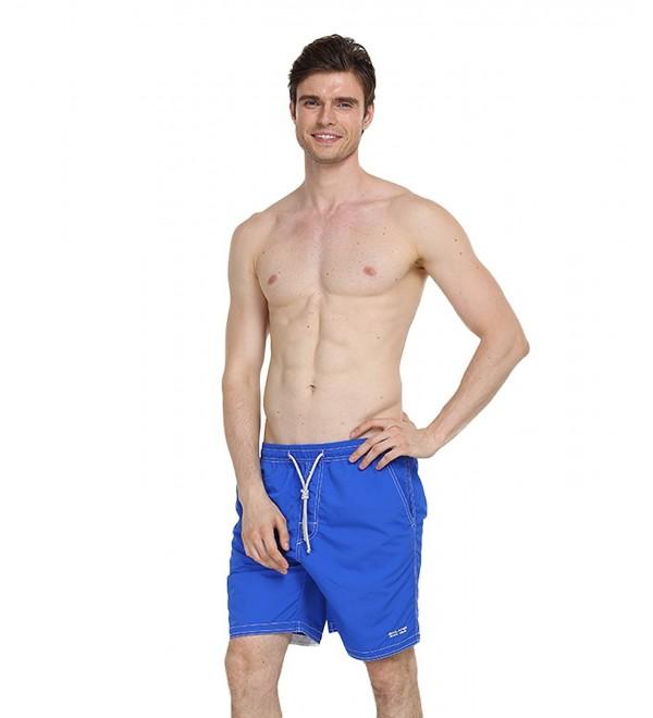Men's Beach Shorts Board Solid Color Swim Trunks Quick Dry Boardshorts ...