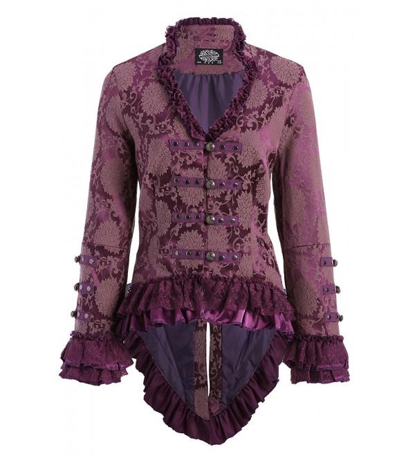 Elegant Purple Victorian Jacket Embellishments