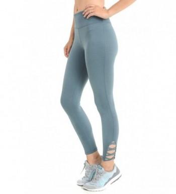 Active Wear Lattice Strappy Criss Cross Cutout Leggings (S-2XL) - Light ...