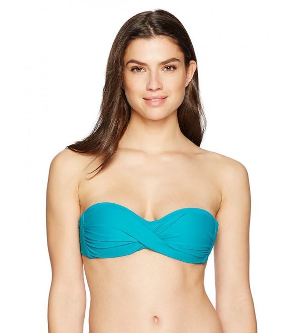 Coastal Blue Swimwear Front Twist Tropical