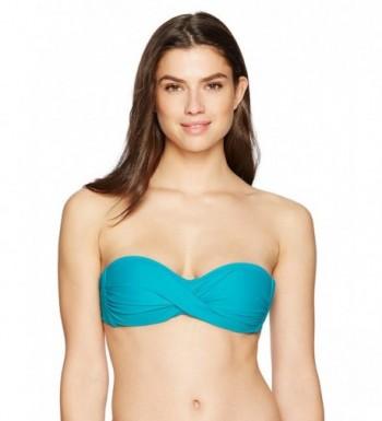 Coastal Blue Swimwear Front Twist Tropical