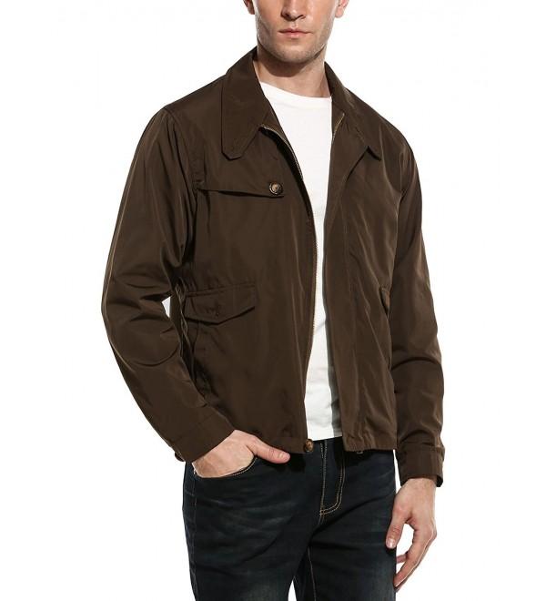 COOFANDY Casual Lightweight Zip Front Jacket