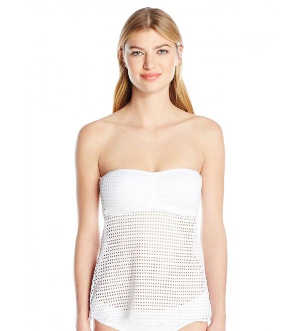 Anne Cole Crochet Strapless Swimsuit