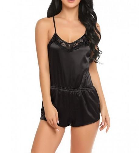 Ekouaer Pajama Shorts Jumpsuit Bodysuit