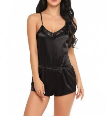 Ekouaer Pajama Shorts Jumpsuit Bodysuit