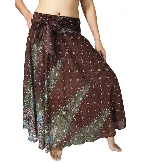 Lovely Creationss Bohemian Skirts Brown1