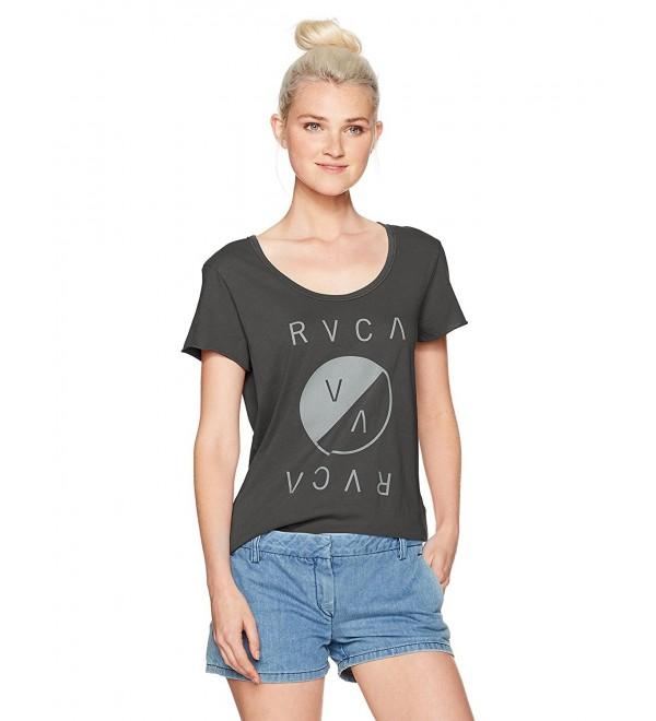 RVCA Womens Scoop Neck Black