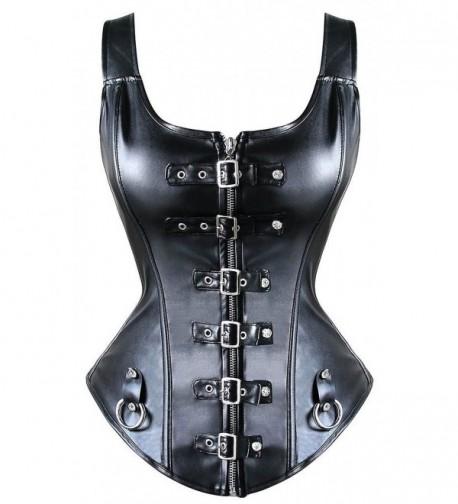 MISS MOLY Steampunk Leather Bustier