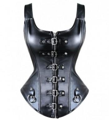 MISS MOLY Steampunk Leather Bustier
