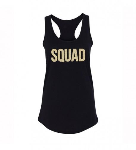 Classy Bride Squad Glitter Racerback