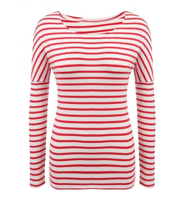 INVOLAND Striped T shirt Fashion Pullover