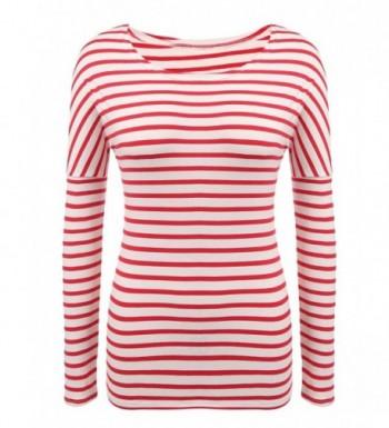 INVOLAND Striped T shirt Fashion Pullover