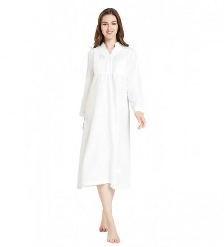 lantisan Nightgown Pleated Victorian Sleepwear