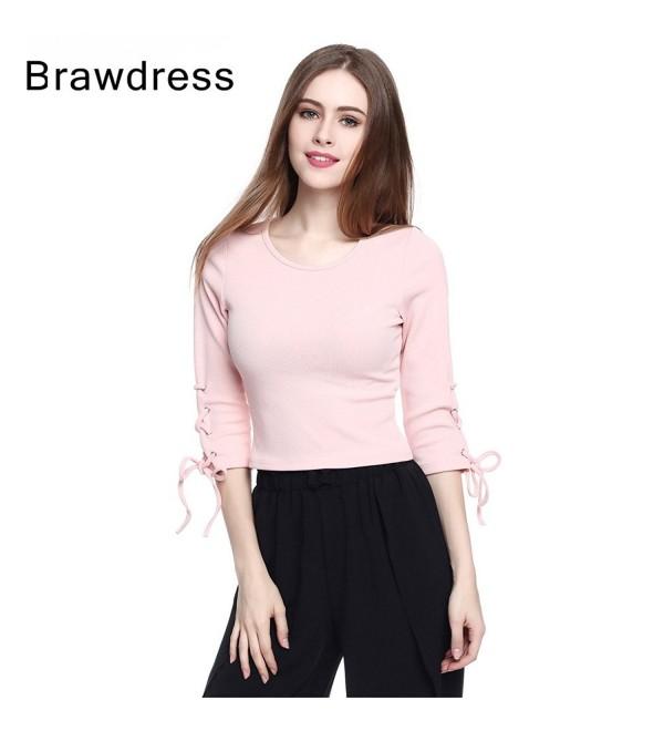 Brawdress Knitted Sleeves Blouse Sweatshirt