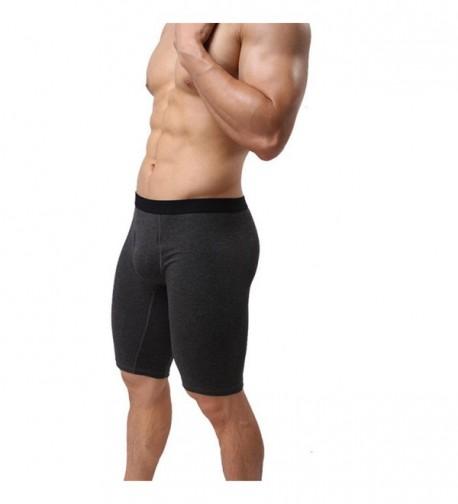 Underwear Cotton Mid waist Underpants Darkgrey