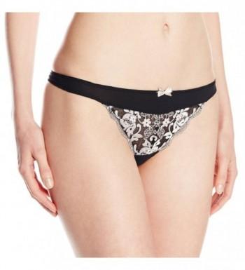 Felina Womens Priscilla Thong Black