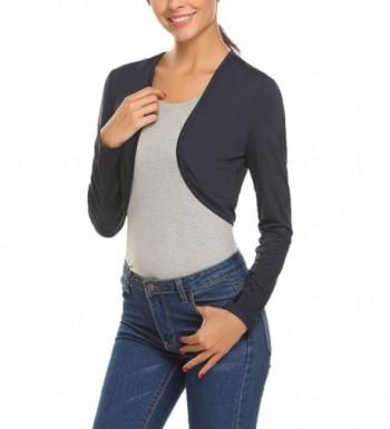 Mofavor Womens Casual Bolero Cardigan