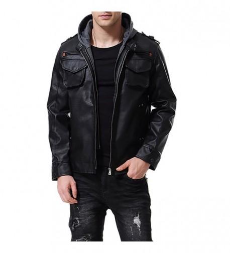 AOWOFS Leather Jacket Motorcycle Fashion