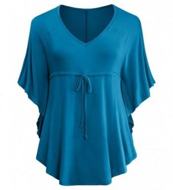 URBAN Womens V Neck Batwing Ubk130_teal