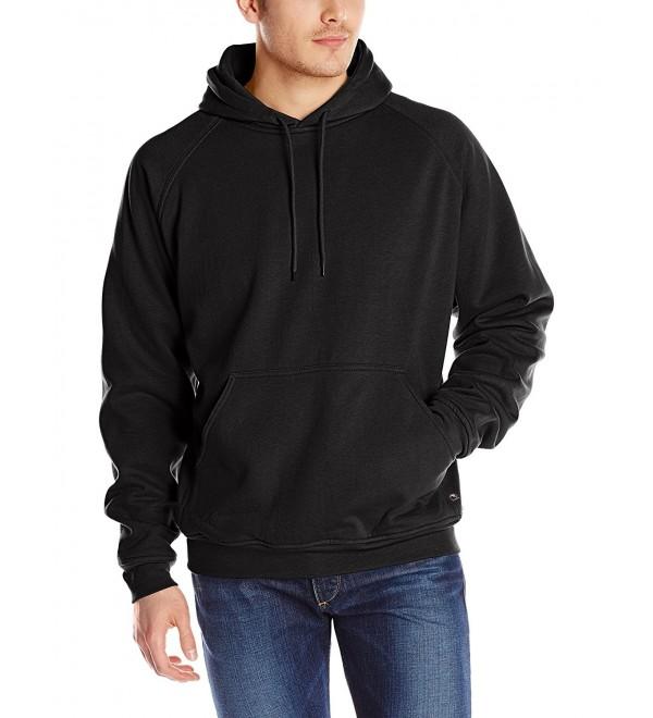Men's Big & Tall Original Fleece Hooded Pullover Thermal Lined - Black ...