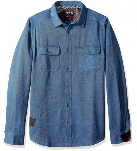 KAVU Franklin Button Shirt Pacific