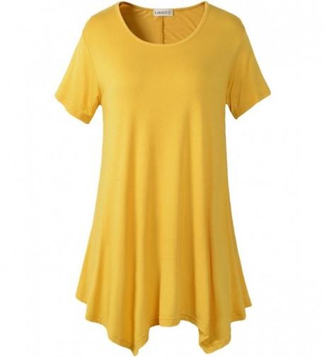 LARACE Womens Swing Flattering Yellow