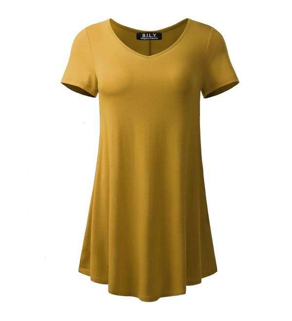 B I L Y Womens Sleeve Mustard X Large