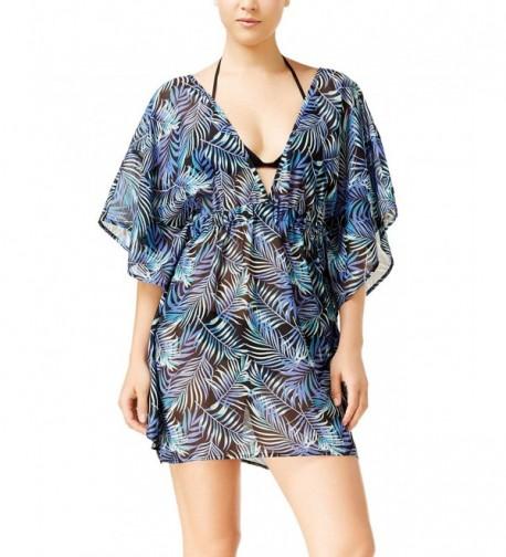 Miken Tropical Print Caftan Cover Up Multi