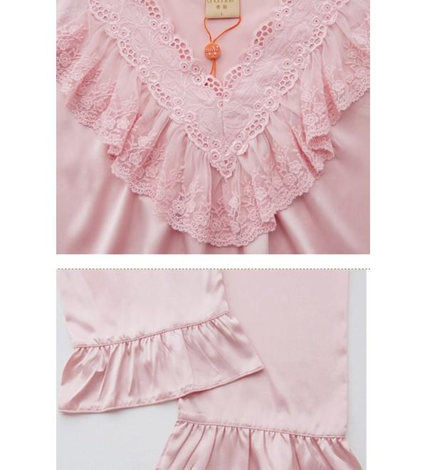 Pajamas Pajama Sleeve Sleepwear - Pink-1 - C418620MMW5