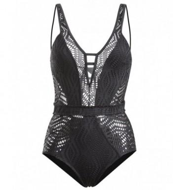 Viqiv Crochet Swimsuit Monokinis Swimwear