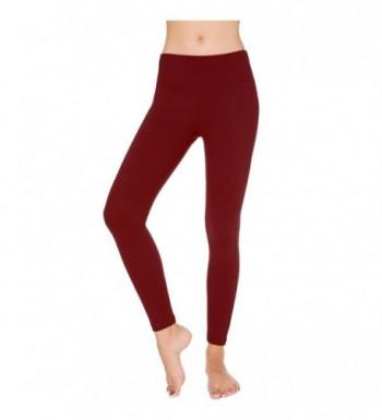 Bamans Workout Leggings Control Burgundy