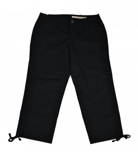 DKNY Womens Crop Pants black