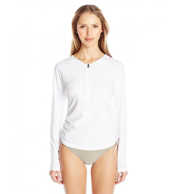 prAna Womens Arwyn Sleeve White