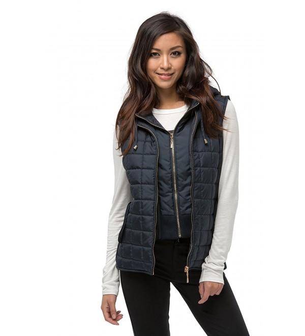 Womens Quilted Padding Jacket Detachable