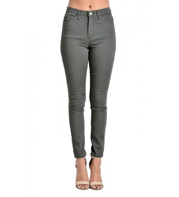Womens Skinny Jeans Olive KC5002OL