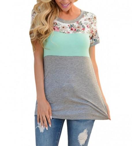 LAISOR Floral Colorblock Casual XX Large