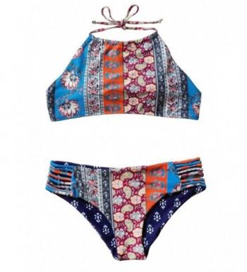 Mumentfienlis Womens Vintage Swimsuit Multicolor
