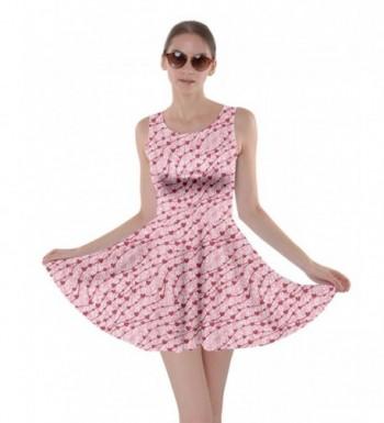 womens pink skater dress