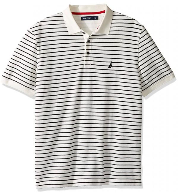 Nautica Short Sleeve Striped Marshmallow