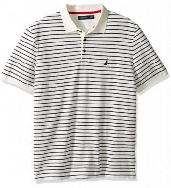 Nautica Short Sleeve Striped Marshmallow