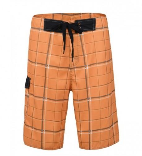 Unitop Pattern Trunks Linning Orange