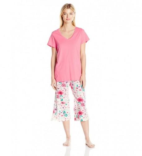 HUE Womens Bloom Culotte Pajama