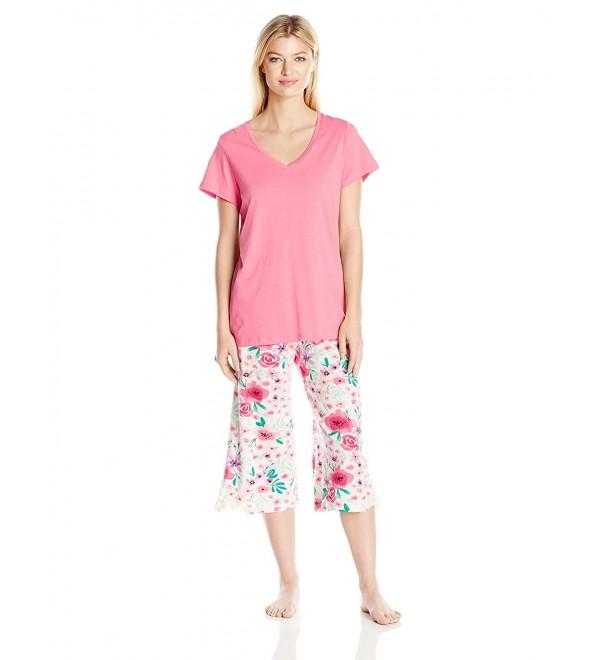 HUE Womens Bloom Culotte Pajama