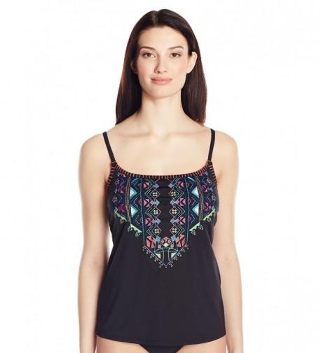 24th Ocean Embroidered Shoulder Tankini